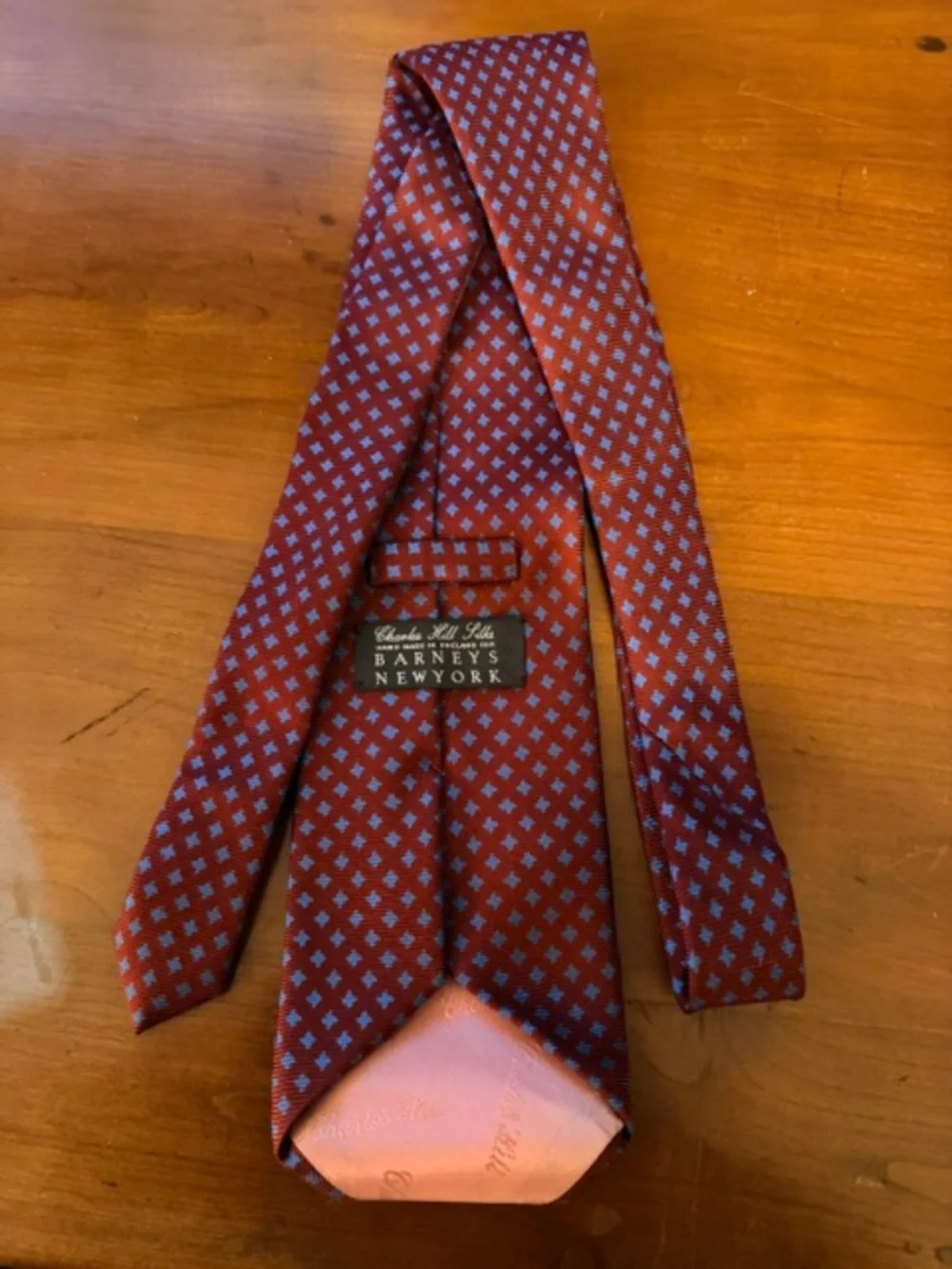 Barney’s Silk Tie -- Charles Hill Silks Handmade in England